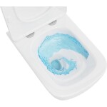 MEXEN/S - Timo Závesná WC misa Rimless Tornado vrátane sedátka s slow slim, duroplast, biela lesk 30650200T