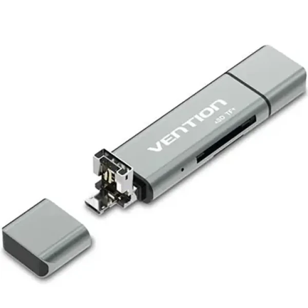 Vention CCJH0 USB2.0 Multifunkčná čítačka kariet sivá (CCJH0)