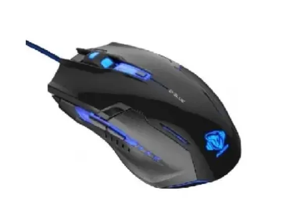 E-BLUE myš Auroza G / optická / drôtová / USB / 6 tlačidiel + koliesko / 3000 dpi / čierna (MMEBE47UGB00)