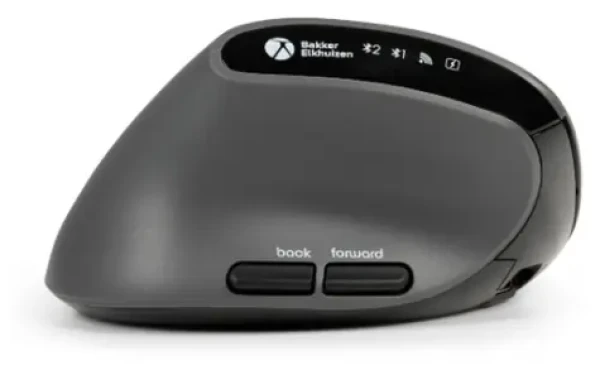 BakkerElkhuizen MidWay ľavá / Ergonomická bezdrôtová myš / Bluetooth 5.2 / 2,4 GHz / 2400 DPI / USB-C nabíjanie (BNEMW3MVML)