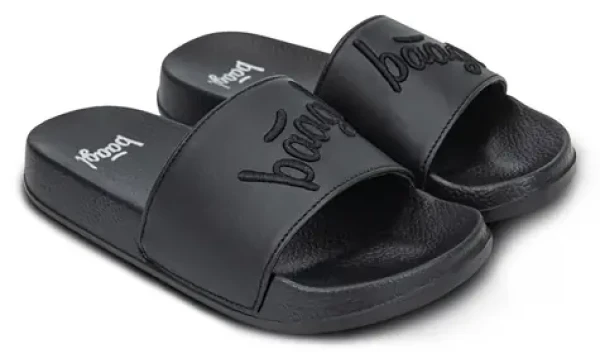 BAAGL Prezuvky Logo Black veľ. 31 / Protišmyková EVA podrážka