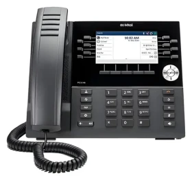 Mitel 6930W čierna / IP telefón / PoE / Wi-Fi / Bluetooth 5.2 / handsfree (50008386)
