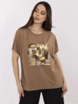 Blúzka CLM BZ 1701.81 svetlohnedá L/XL