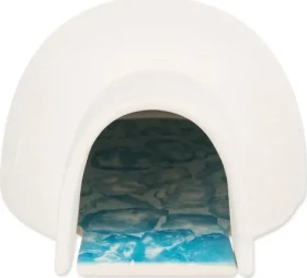 TRIXIE Igloo s chladiacou keramickou doskou biela / Pelech pre hlodavce / keramika / 13 x 9 x 15 cm