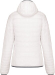 Kariban K 6111 Ľahká dámska prešívaná bunda s kapucňou 20.6111 biela white L
