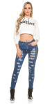 Sexy KouCla Skinny Jeans Used Look Cheaping