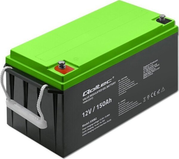 Qoltec akumulátor żelowy | 12V | 150Ah | GEL