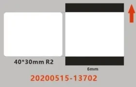 Niimbot štítky ER 40x30 mm pre B21 amp; B21S amp; B1 amp; B3S priehľadná / 230ks (A2G88318801)