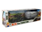 Mamido Zelený traktor s prívesom nádrž na mlieko diaľkovo ovládaný 2.4G