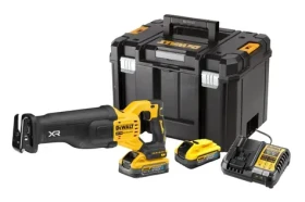 DeWalt DCS386H2T / Aku mečová píla / 18V / Zdvih: 28.6 mm / 3000 z-min / 2x aku 5.0 Ah / nabíjačka / kufor (DCS386H2T)
