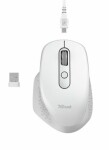 Trust Ozaa Rechargeable Wireless Mouse biela / Bezdrôtová optická myš / 2400DPI / 2.4 GHz / USB (24035)