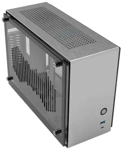 Zalman M2 Mini strieborná / PC skriňa / Mini-ITX / USB 3.0 + USB-C 3.1 / priehľadná bočnica / riser card (M2 Mini Silver)