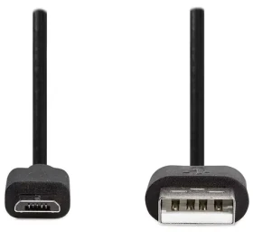 Nedis kábel USB 2.0 USB-A - Micro-B čierna / 2m (CCGL60500BK20)