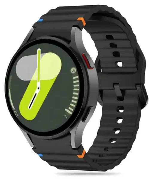 Tech-Protect Silicone Sport čierna / Remienok / pre Samsung Galaxy Watch 4/5/5 Pro/6/7/FE