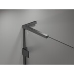 MEXEN/S - Lunar-B L sprchový kút dvere krídlové ľavá 100 x 90, transparent, grafit kartáčovaná 832L-100-090-66-00-L