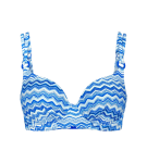 MIX & MATCH LETO - Triumph podprsenka s kosticami a vystuženými košíčkami BLUE 40C