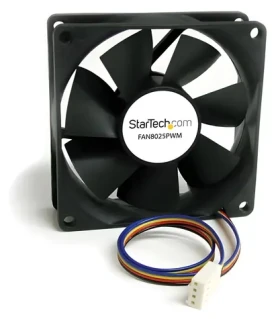 StarTech Ventilátor do PC skrine 80 mm čierny / Ventilátor / 80x80x25 mm / PWM / Molex 4-pin (FAN8025PWM)