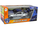 Mamido Šport Rýchle diaľkové ovládanie Auto R / C Silver 1:24 Speed King