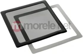 DEMCiflex 120mm čierna/biela / Prachový filter / Magnetický / Štvorcový (DF0381)