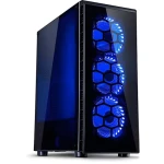 Inter-tech CXC2 čierna / Skriňa / ATX / tvrdené sklo / 3x 120mm LED / priehľadná bočnica (88881292)