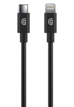 Griffin USB-C - Lightning kábel čierny / Kábel / 1,8 m (GP-067-BLK)