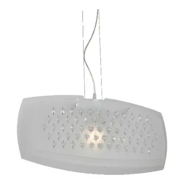 Luxera SKYCRISTALL závesné svietidlo E27 biela / 100W / IP20 (SKL000393318)