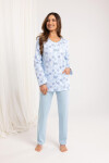 Pyžamo Regina 710 long/r M-XL Z25/26 dámske nezapínané Růžová M