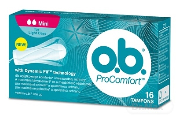 O.B. ProComfort mini hygienické tampóny 16 kusov