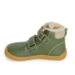 Chlapčenské zimné topánky Barefoot DENY KHAKI, Protetika, zelená - 21