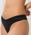 Dámske tangá Aura Spotlight High Leg string čierna TRIUMPH BLACK