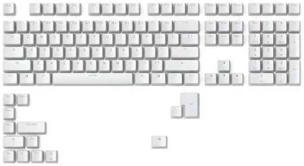 Glorious GMMK ABS Doubleshot V2 UK biela / Klávesy pre klávesnicu GMMK / ABS / UK Layout / Cherry MX(+) (GLO-KC-ABS-UKKIT-W)