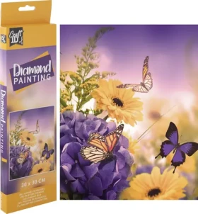 GRAFIX Diamantové maľovanie Motýlia lúka