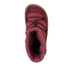 Dievčenské zimné barefoot topánky TEX TRACK WOOL Bordeaux+ G3160251-7 - 35