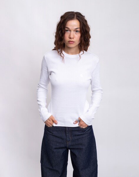 Carhartt WIP W' L/S Philipa T-Shirt White S
