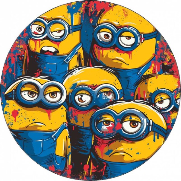 Jedlý papier smutní Mimoni 19,5 cm - Pictu Hap - Pictu Hap