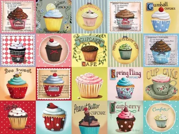 COBBLE HILL Puzzle Cupcake Cafe XL