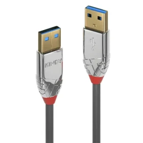 Lindy Cromo Line sivá / USB kábel / USB-A - USB-A / USB 3.2 Gen 1 / 5 Gbit / s / 0,5 m (36625)