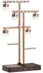 Immax LUMITREE LED lampička 2v1 ružové zlato / Dekoratívna lampička / Organizér šperkov / 1,5 W / 3000K / USB-C (09112L)