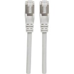 Intellinet 736749 RJ45 sieťové káble, prepojovacie káble CAT 6A S/FTP 10.00 m sivá fóliové tienenie, tienenie pletivom, bez halogénov 1 ks; 736749