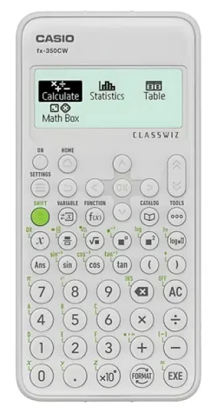 Casio FX-350CW šedá / Kalkulačka / Vedecká / 12 miest / Prirodzený zápis / QR kód (FX-350CW BOX)