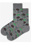 Vzorované pánske ponožky PERFECT MAN-CASUAL BLACK G95 39-41
