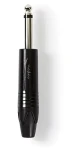 Nedis Jack konektor 6.35 mm (M) čierny poniklovaný (COTP23900BK) / Konektor / Spájkovací / Priamy (COTP23900BK)
