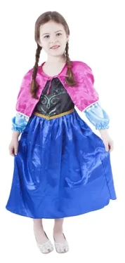 RAPPA Detský kostým Princezná zimné kráľovstvo - Anna (S)