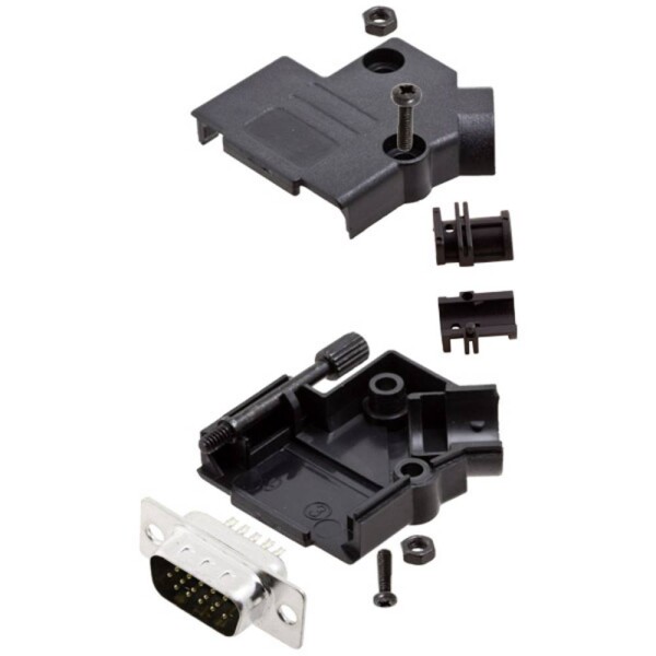 Amphenol L17D45PK-P-15+L717HDA26P sada D-SUB kolíkové lišty 45 ° Pólov: 26 spájkovaný 1 ks; L17D45PK-P-15+L717HDA26P
