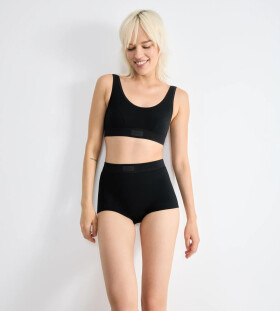 SLOGGI DOUBLE COMFORT - Krátke boxerky z organickej bavlny pre dvojnásobné pohodlie Sloggi BLACK 42