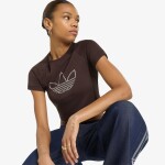 Tričko adidas Studded Cali Tee Aurora Coffee XS