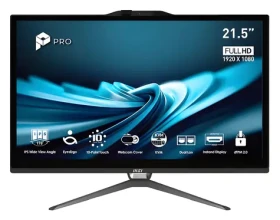 MSI PRE AP222T 14MA-668EU čierna / All-in-One počítač / 21,5 "FHD Touch / Intel Pentium G7400 3,7 GHz / 8GB DDR5 (PRO AP222T 14MA-668EU)