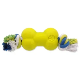 Dog Fantasy Hračka - Strong FOAMED kosť guma s povrazom 8.8 cm (454-30255)