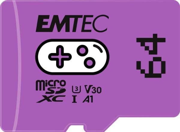 Emtec Gaming MicroSDXC 64 GB Class 10 UHS-I/U3 A1 V30 (ECMSDM64GXCU3G)