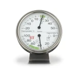 HAMA Tahiti strieborná / analógový teplomer / vlhkomer / nerezový (222207)